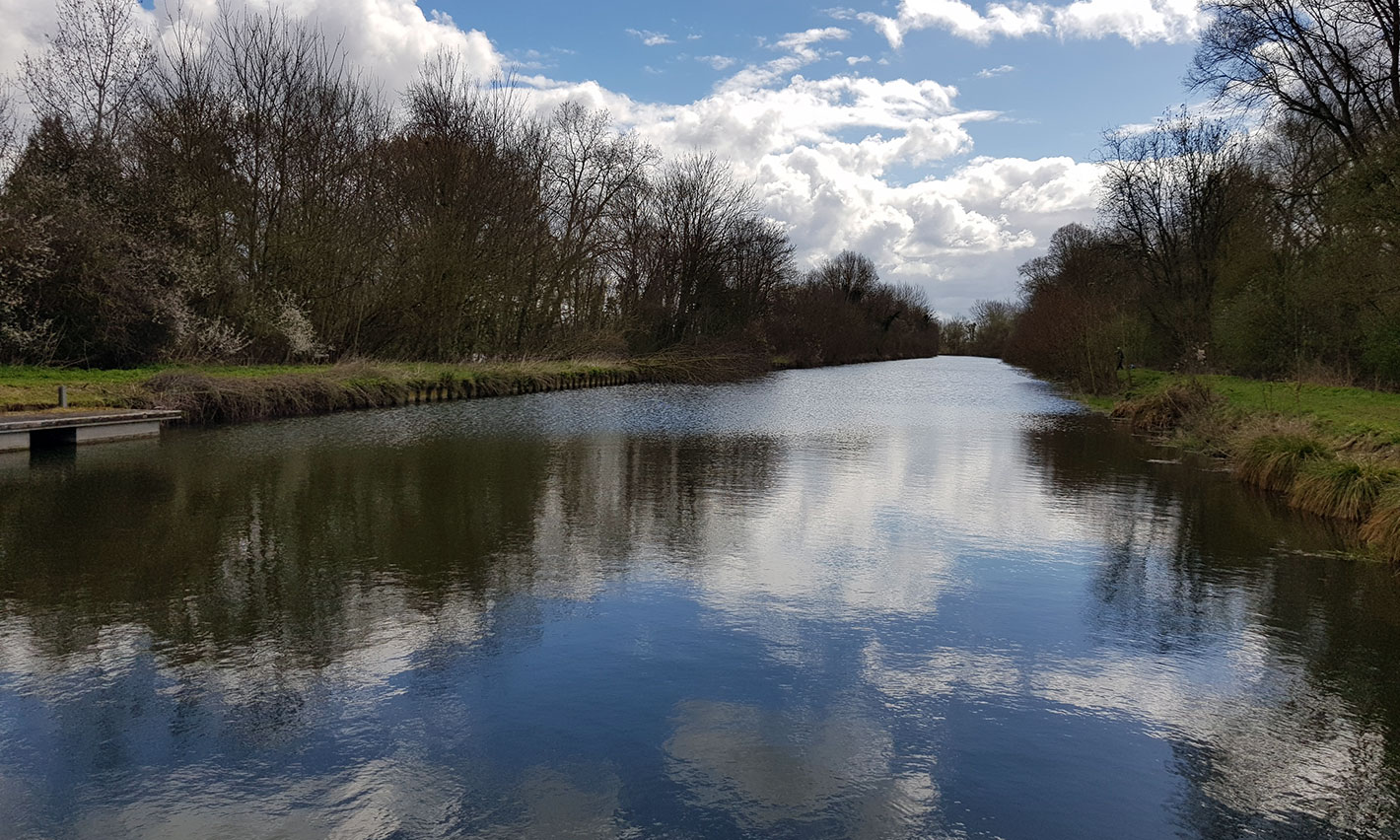 Section Offoy SaintSimon du canal de la Somme les travaux ont